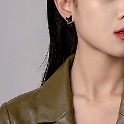 Серьги-гвоздики из сплава с мультяшной собакой спереди и сзади JE913A