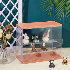 Коробки для демонстрации собранных прямоугольных акриловых фигурок&nbsp;ODIS-WH0017-096A