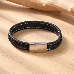 Kunstleder Kabel Armbänder&nbsp;LS-BJEW-N0011-029B