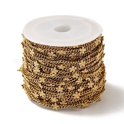 Ионное покрытие (ip) 304 нержавеющая сталь цветочные звенья цепи&nbsp;CHS-Q006-04G