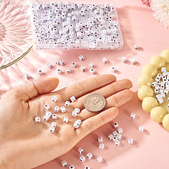 500шт 5 стиля непрозрачные акриловые бусины OACR-TA0003-45