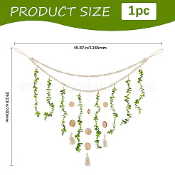 Декор для настенного декора из искусственного эвкалипта&nbsp;AJEW-WH20067-035B