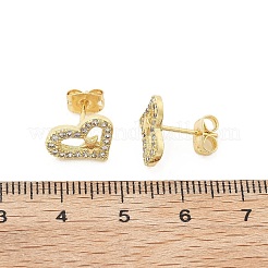 Латунь серьги EJEW-S247-01B-G