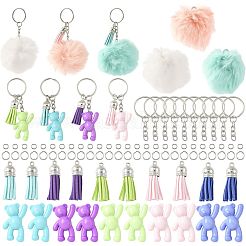 Наборы для изготовления брелока-медведя своими руками DIY-FS0009-14