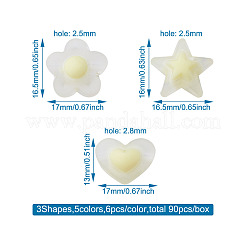 Perline acriliche trasparenti 90pz stile 3&nbsp;FACR-PJ0001-01