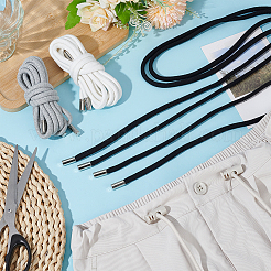 6 шт. 3-х цветный круглый шнур из поликоттона&nbsp;AJEW-BC0009-12