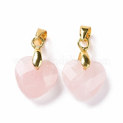 Природного розового кварца подвески G-C023-07I