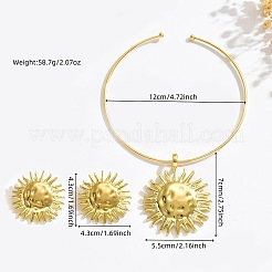 Iron & Aolly Sonnenohrstecker- und Anhänger-Choker-Sets&nbsp;WG453E0-01