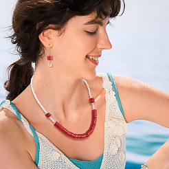 1 brin de perles de coquillages d'eau douce naturels&nbsp;SHEL-TA0001-35C