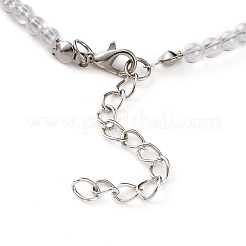 Красочные детские ожерелья из бисера с фруктами из полимерной глины NJEW-JN03288