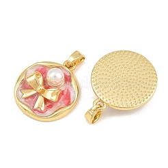 Pendentifs d'émail en laiton &nbsp;KK-CBAEBFB-16G-02