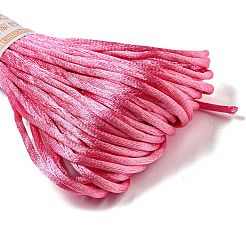 ポリエステル刺繍糸  クロスステッチの糸  ショッキングピンク  3mm  20 M /バンドル&nbsp;OCOR-C005-C06