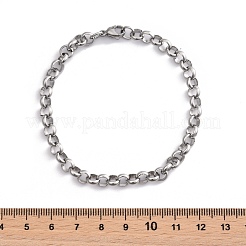 Браслеты-цепочки из нержавеющей стали 304&nbsp;LS-BJEW-I202-02B