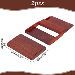 Boîte de rangement pour cartes de visite en bois&nbsp;AJEW-WH0289-74