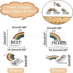 20 пара подвесок из сплава с эмалью&nbsp;PALLOY-NB0002-06P