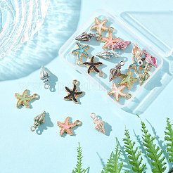 20шт 10 стиля подвески из сплава с эмалью&nbsp;ENAM-FP0001-92