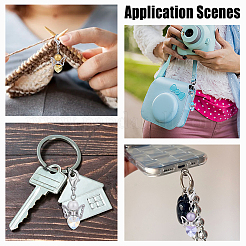 30 шт. 6 стиля подвеска в виде сердца в виде ангела из стекла&nbsp;HJEW-HY00160