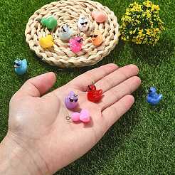 60 шт. 12 цвета непрозрачные подвески из смолы RESI-SZ0003-28