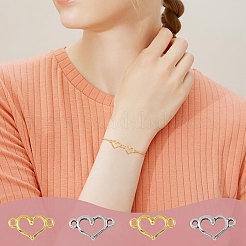 203 шт. полые соединительные подвески из сплава в тибетском стиле&nbsp;HEAR-YW0001-01AS