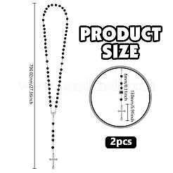 2 шт. пластиковые бусины-четки из искусственного жемчуга для Пасхи&nbsp;NJEW-GO0001-09