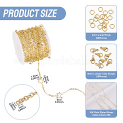 Наборы для самостоятельного изготовления цепочек из латунного кабеля DIY-TA0012-76