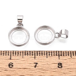 Сеттинги Серебряный кулон кабошон 925 стерлингов STER-N016-87B-P