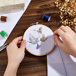 3 шт льняная ткань для вышивки крестом DIY-DC0003-81B