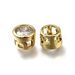 Латунные микропаве из прозрачного кубического циркония ZIRC-I070-070G