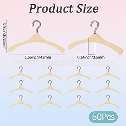 50 mini cintre en bois pour poupée&nbsp;WOCR-GF0001-02