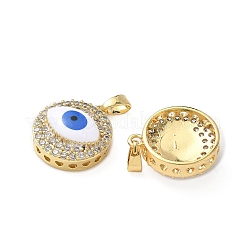 Pendentifs avec zircon cubiques à micro-pavés en laiton&nbsp;KK-I371-38G-03