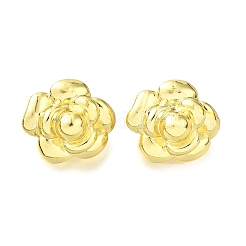 Латунные серьги-гвоздики для женщин&nbsp;EJEW-F365-03LG