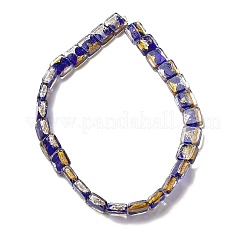 Handgefertigte Bunte Malereiperlen aus Goldfolie und Silberfolie&nbsp;FOIL-C001-01B-06
