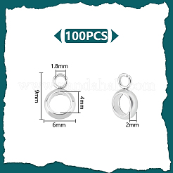 100 шт. 201 трубчатые дужки из нержавеющей стали STAS-UN0055-85