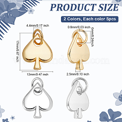 10шт 2 цвета латунные подвески KK-ME0002-16