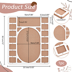Деревянные бусины дизайнерские доски&nbsp;WOOD-WH0042-26C