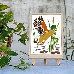 Grandi modelli di stencil per pittura da disegno riutilizzabili in plastica&nbsp;DIY-WH0202-420