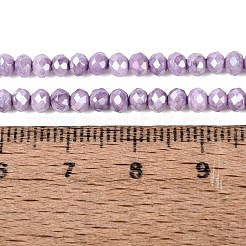 Brins de perles de verre rondelles électrolytiques anti-ternissement&nbsp;EGLA-T021-3mm-17-11
