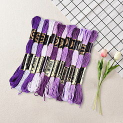 6-слойная полиэфирная нить для вышивания OCOR-WH20074-01A-08