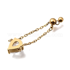 Verstellbare Kettenringe aus Edelstahl 304 mit Zirkonia-Besatz&nbsp;RJEW-P189-01A-G