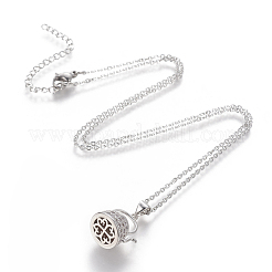 Colliers en laiton avec pendentif avec zircone cubique de micro pave&nbsp;NJEW-I230-11