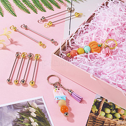 16 шт. 8-х стилистический брелок из сплава и железа с возможностью бисероплетения&nbsp;FIND-TA0006-55