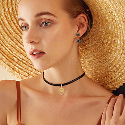 12 шт. 6 стиля подвески из нержавеющей стали 304 со стразами&nbsp;STAS-DC0013-78