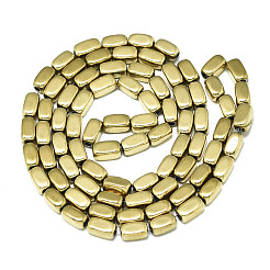 Chapelets de perles en hématite synthétique sans magnétiques&nbsp;G-S352-65B-01