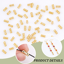 100 шт. полые трубчатые бусины из нержавеющей стали STAS-UN0059-71