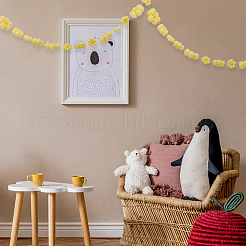 36 шт. 3 аксессуара для украшения из пряжи «Подсолнух»&nbsp;DIY-NB0014-87A