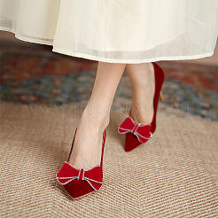 4 шт. 2-х цветные украшения для обуви из страз DIY-WR0004-10