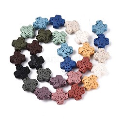 Бусы из натуральной лавы G-N257-22A-01