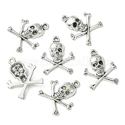 Старинное серебро тибетский стиль пиратский стиль череп подвеска&nbsp;X-LF10441Y