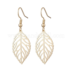 Латунь болтающийся серьги EJEW-JE06574