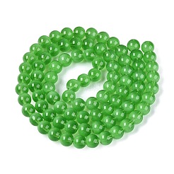 Colliers de perles en verre transparent imitant les yeux de chat&nbsp;GLAA-Q110-01C-08